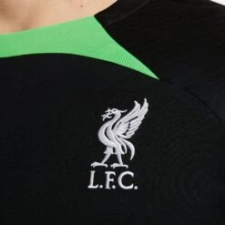 Nike Liverpool 23/24 Strike Training Jersey (Black/Green) -Sports-Football Apparel nike liverpool 23 24 strike training jersey black 5