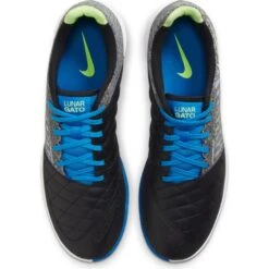 Nike Lunar Gato II Indoor (Black/Blue) -Sports-Football Apparel nike lunar gato ii indoor black blue 4