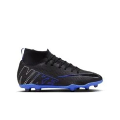 Nike Mercurial Superfly 9 Club FG/MG Jr (Black/Blue) -Sports-Football Apparel nike mercurial superfly 9 club fg mg jr black blue 2