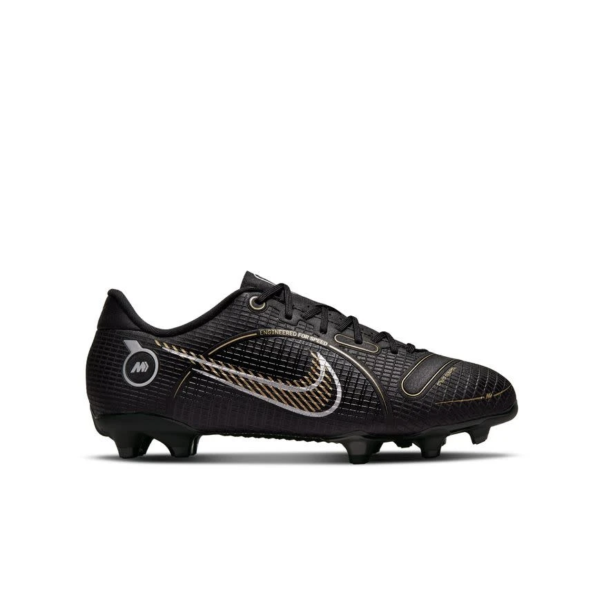 Nike Mercurial Vapor 14 Academy FG/MG Jr (Black/Gold) 5 Nike Mercurial Vapor 14 Academy FG/MG Jr (Black/Gold) - Image 3