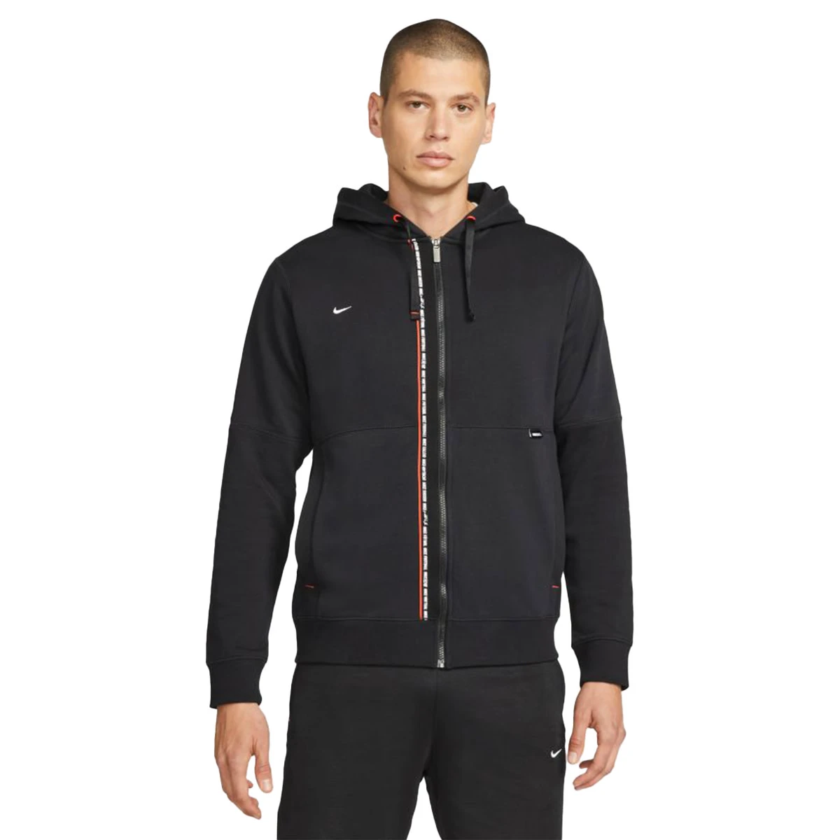 Nike "Nike FC" Tribuna Full Zip Hoodie (Black) 9 Nike "Nike FC" Tribuna Full Zip Hoodie (Black) - Image 7