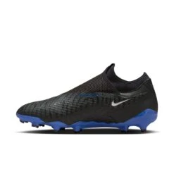 Nike Phantom GX Academy DF FG/MG (Black/Blue) -Sports-Football Apparel nike phantom gx academy df fg mg black blue 4