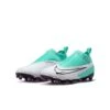 Nike Phantom GX Academy DF FG/MG Jr (White/Teal) -Sports-Football Apparel nike phantom gx academy df fg mg jr white teal