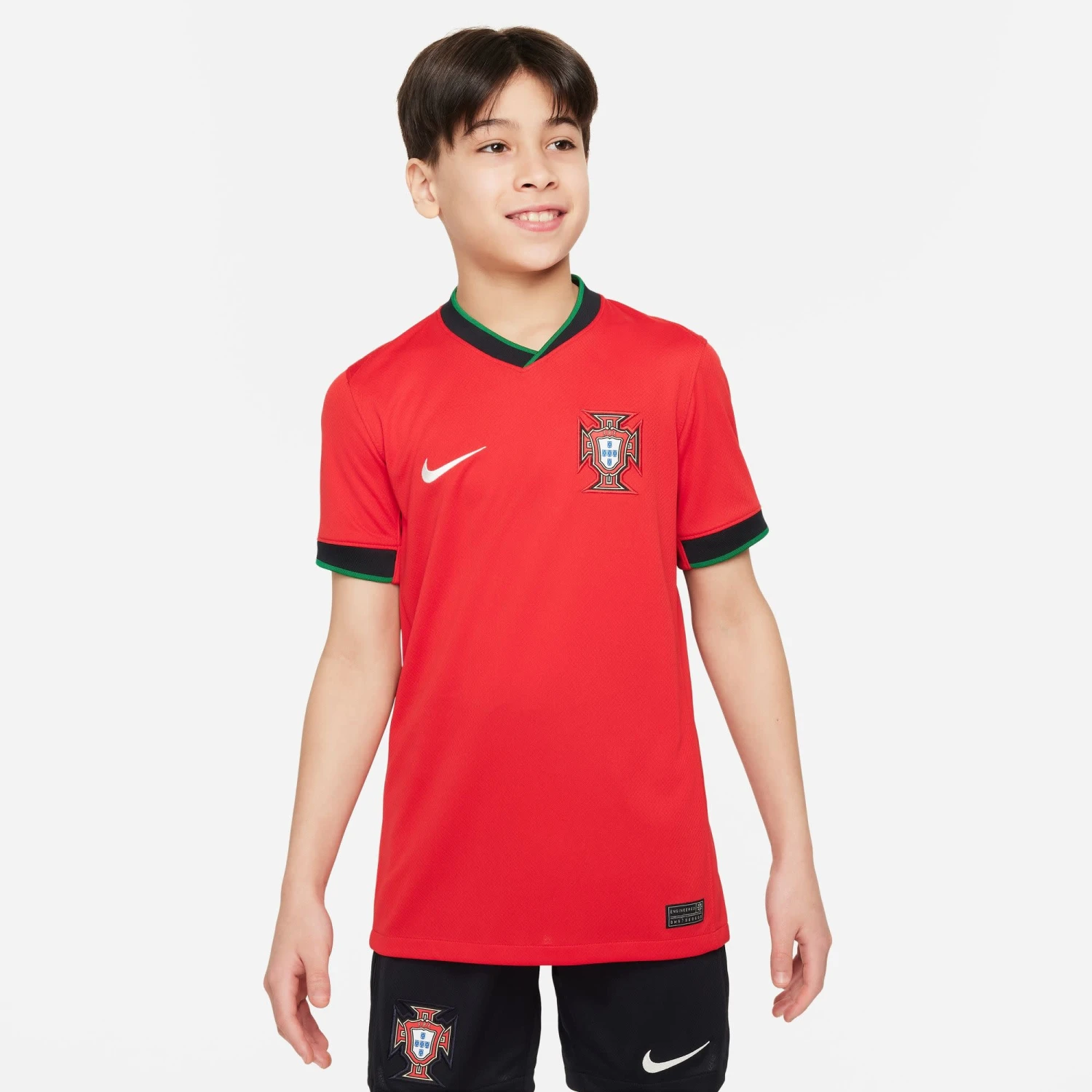 Nike Portugal 2024 Home Jersey Youth (Red) 5 Nike Portugal 2024 Home Jersey Youth (Red) - Image 3
