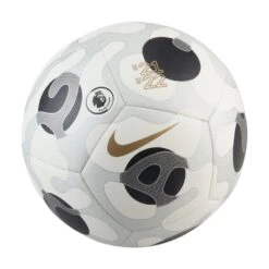Nike Premier League Pitch Ball 21/22 (White/Silver/Black) -Sports-Football Apparel nike premier league pitch ball 21 22 white silver 2