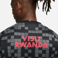 Nike PSG 21/22 Prematch Jersey (Black/Red) -Sports-Football Apparel nike psg 21 22 prematch jersey black red 4