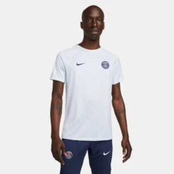 Nike PSG 22/23 Prematch Jersey (White/Gray) -Sports-Football Apparel nike psg 22 23 prematch jersey white gray 3