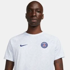 Nike PSG 22/23 Prematch Jersey (White/Gray) -Sports-Football Apparel nike psg 22 23 prematch jersey white gray 6