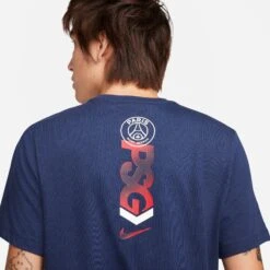 Nike PSG 23/24 Mercurial Tee (Navy) -Sports-Football Apparel nike psg 23 24 mercurial tee navy 3