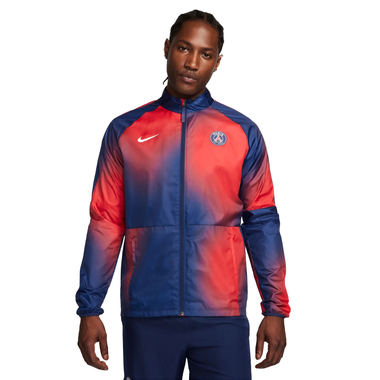 Nike PSG 23/24 Repel Academy Full Zip Jacket (Navy/Red) 3 Nike PSG 23/24 Repel Academy Full Zip Jacket (Navy/Red)