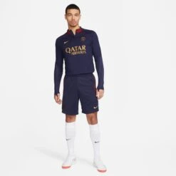 Nike PSG 23/24 Strike Drill Top 1/4 Zip (Navy/Maroon) -Sports-Football Apparel nike psg 23 24 strike drill top 1 4 zip navy maroo 6