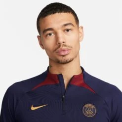 Nike PSG 23/24 Strike Drill Top 1/4 Zip (Navy/Maroon) -Sports-Football Apparel nike psg 23 24 strike drill top 1 4 zip navy maroo 8