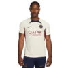 Nike PSG 23/24 Strike Training Jersey (Sand/Navy) -Sports-Football Apparel nike psg 23 24 strike training jersey sand navy