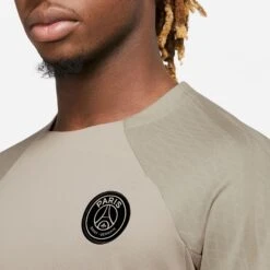Nike PSG 23/24 Strike Training Jersey (Stone) -Sports-Football Apparel nike psg 23 24 strike training jersey stone 2