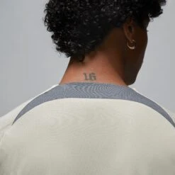 Nike PSG 23/24 Strike Training Jersey (Stone) -Sports-Football Apparel nike psg 23 24 strike training jersey stone 3