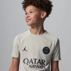 Nike PSG 23/24 Strike Training Jersey Youth (Stone) -Sports-Football Apparel nike psg 23 24 strike training jersey youth stone 2