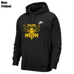 Nike Saline Sportswear Club Fleece Hoodie Youth (Black) -Sports-Football Apparel nike saline sportswear club fleece hoodie youth bl 8