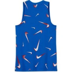 Nike Sportswear French Terry Printed Tank Girls (Blue) 11 Nike Sportswear French Terry Printed Tank Girls (Blue) -Sports-Football Apparel nike sportswear french terry printed tank girls bl 1