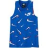 Nike Sportswear French Terry Printed Tank Girls (Blue) -Sports-Football Apparel nike sportswear french terry printed tank girls bl