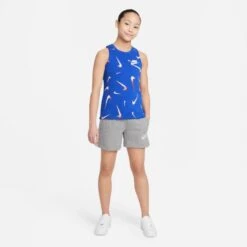 Nike Sportswear French Terry Printed Tank Girls (Blue) 17 Nike Sportswear French Terry Printed Tank Girls (Blue) -Sports-Football Apparel nike sportswear french terry printed tank girls bl 7
