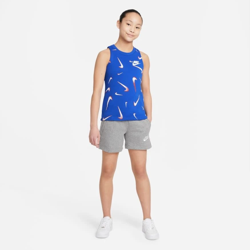 Nike Sportswear French Terry Printed Tank Girls (Blue) 10 Nike Sportswear French Terry Printed Tank Girls (Blue) - Image 8