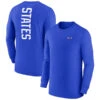 Nike USA 2022 Long Sleeve Ignite Tee (Blue) 1 Nike USA 2022 Long Sleeve Ignite Tee (Blue) -Sports-Football Apparel nike usa 2022 long sleeve ignite tee blue