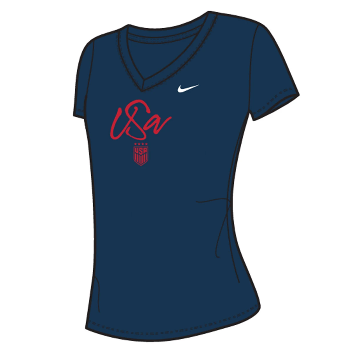 Nike USA 2023 USWNT Legend SS Tee Youth/Girls (Navy) 3 Nike USA 2023 USWNT Legend SS Tee Youth/Girls (Navy)