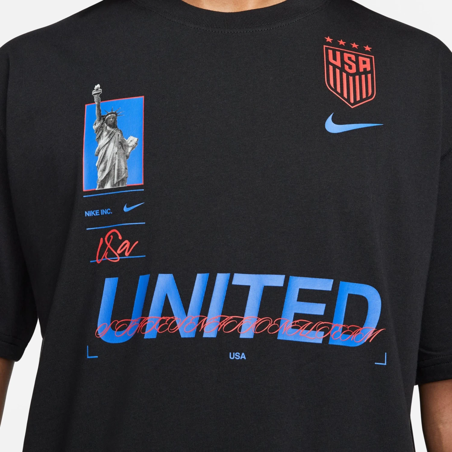 Nike USA 2023 USWNT Original Max90 Tee (Black) 5 Nike USA 2023 USWNT Original Max90 Tee (Black) - Image 3