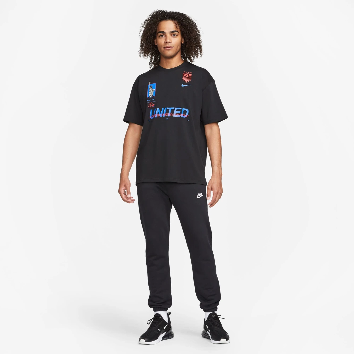 Nike USA 2023 USWNT Original Max90 Tee (Black) 8 Nike USA 2023 USWNT Original Max90 Tee (Black) - Image 6