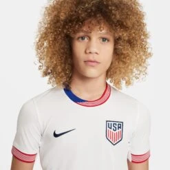 Nike USA 2024 USMNT Home Jersey Youth (White) -Sports-Football Apparel nike usa 2024 usmnt home jersey youth white 2