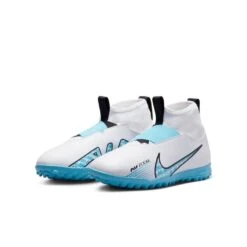 Nike Zoom Mercurial Superfly 9 Academy Turf Jr (White/Sky)