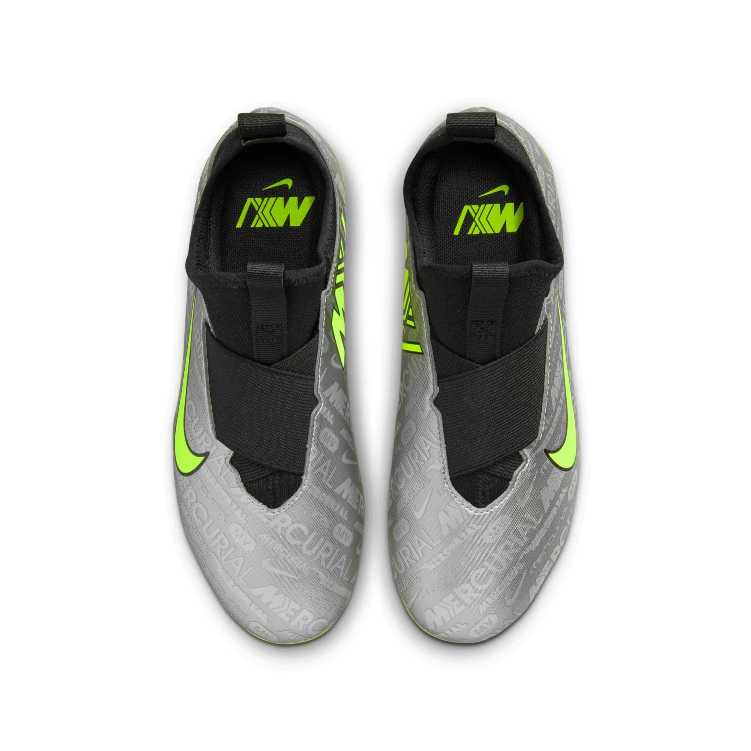 Nike Zoom Mercurial Vapor 15 Academy XXV FG/MG Jr (Silver/Volt) 5 Nike Zoom Mercurial Vapor 15 Academy XXV FG/MG Jr (Silver/Volt) - Image 3