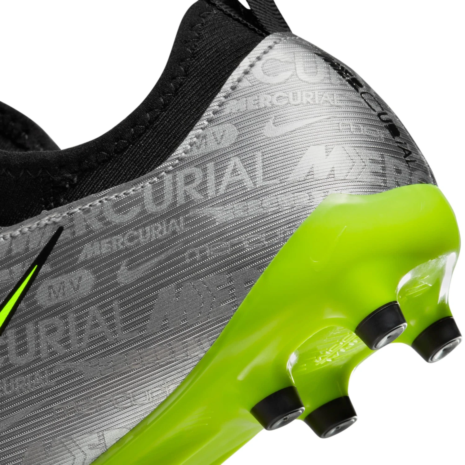 Nike Zoom Mercurial Vapor 15 Academy XXV FG/MG Jr (Silver/Volt) 10 Nike Zoom Mercurial Vapor 15 Academy XXV FG/MG Jr (Silver/Volt) - Image 8