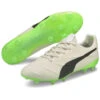 PUMA King Platinum 21 Vegan FG/AG (Ivory/Black/Lime) -Sports-Football Apparel puma king platinum 21 vegan fg ag ivory black lime