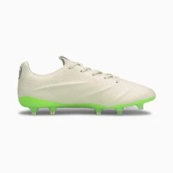 PUMA King Platinum 21 Vegan FG/AG (Ivory/Black/Lime) -Sports-Football Apparel puma king platinum 21 vegan fg ag ivory black lime 2