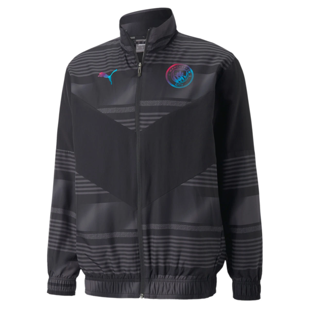 PUMA Manchester City 21/22 Prematch Jacket (Black) 3 PUMA Manchester City 21/22 Prematch Jacket (Black)