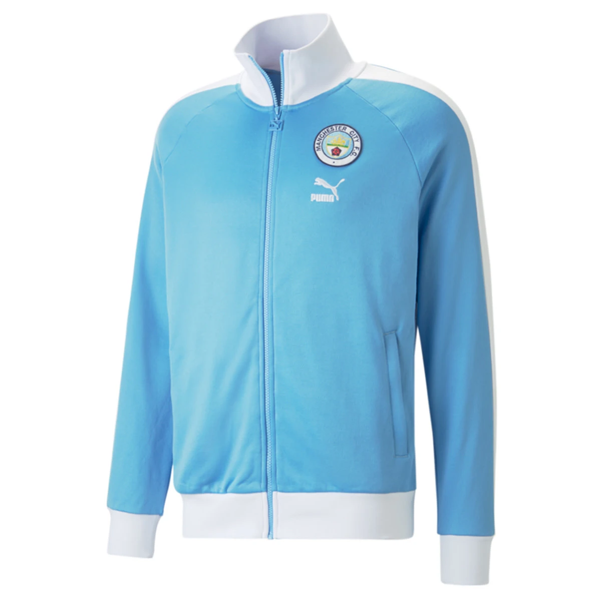 PUMA Manchester City 22/23 FTBLheritage T7 Track Jacket (Light Blue) 3 PUMA Manchester City 22/23 FTBLheritage T7 Track Jacket (Light Blue)