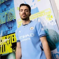 PUMA Manchester City 24/25 Authentic Home Jersey (Blue) -Sports-Football Apparel puma manchester city 24 25 authentic home jersey b 6