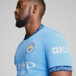 PUMA Manchester City 24/25 Home Jersey (Blue) -Sports-Football Apparel puma manchester city 24 25 home jersey blue 5