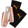 PUMA Standalone Guards (Silver/Orange) -Sports-Football Apparel puma standalone guards silver orange