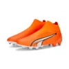 PUMA Ultra Match+ Laceless FG/AG (Orange/White) -Sports-Football Apparel puma ultra match laceless fg ag orange white