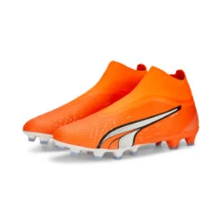PUMA Ultra Match+ Laceless FG/AG (Orange/White)