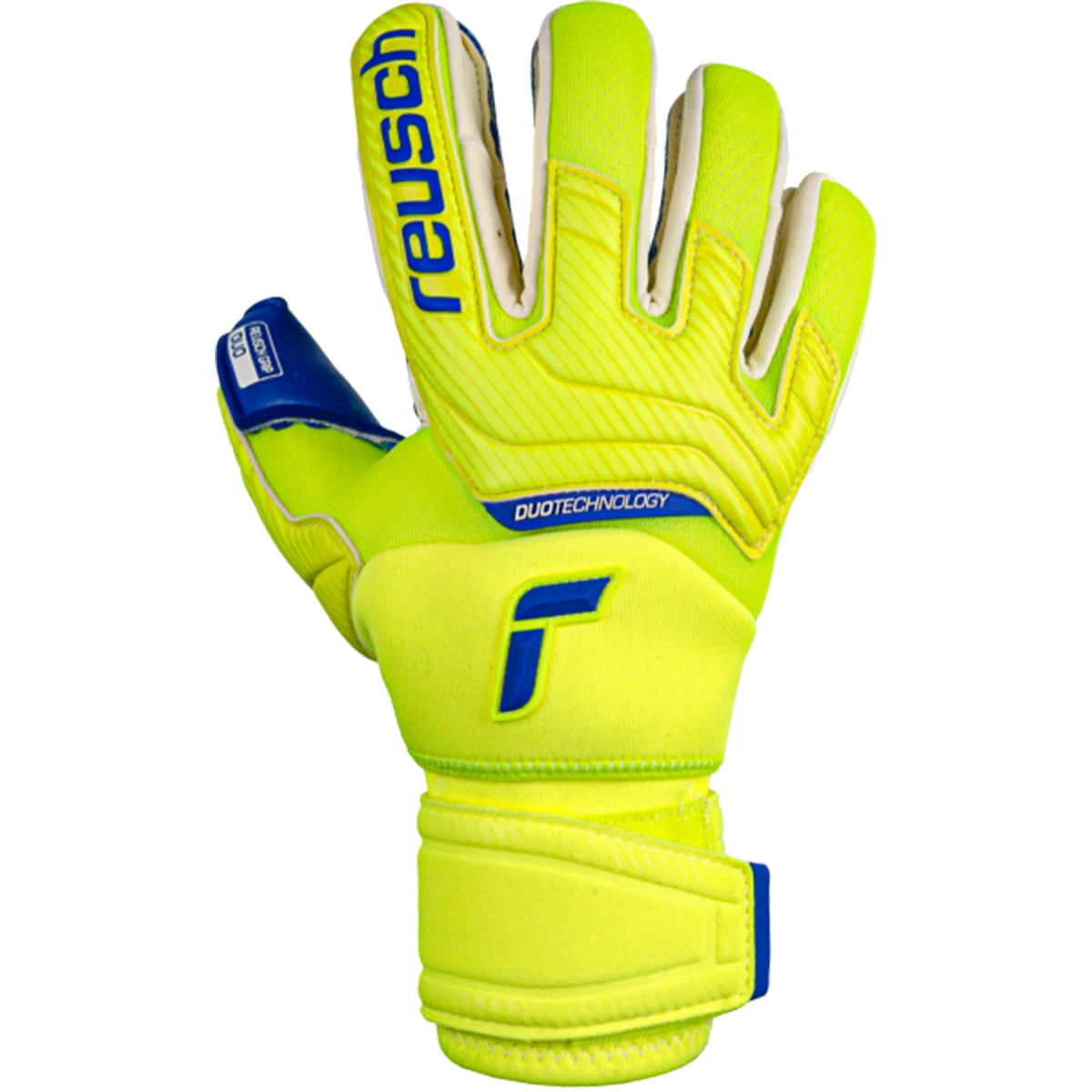 Reusch Attrakt Duo Ortho-Tec Glove (Yellow/Blue) 8 Reusch Attrakt Duo Ortho-Tec Glove (Yellow/Blue) - Image 6