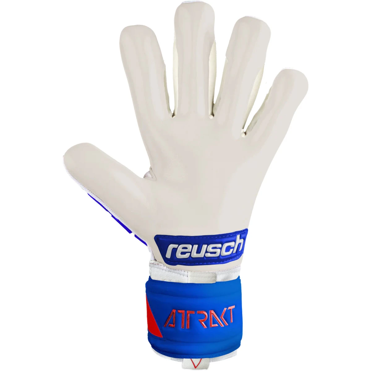 Reusch Attrakt Freegel Gold Sleek Finger Support Glove (White/Blue) 4 Reusch Attrakt Freegel Gold Sleek Finger Support Glove (White/Blue) - Image 2