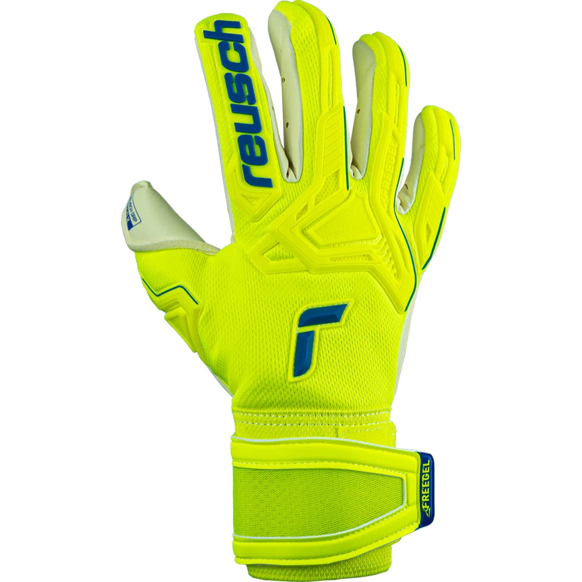 Reusch Attrakt Freegel Gold X Glove (Yellow/Blue) 4 Reusch Attrakt Freegel Gold X Glove (Yellow/Blue) - Image 2