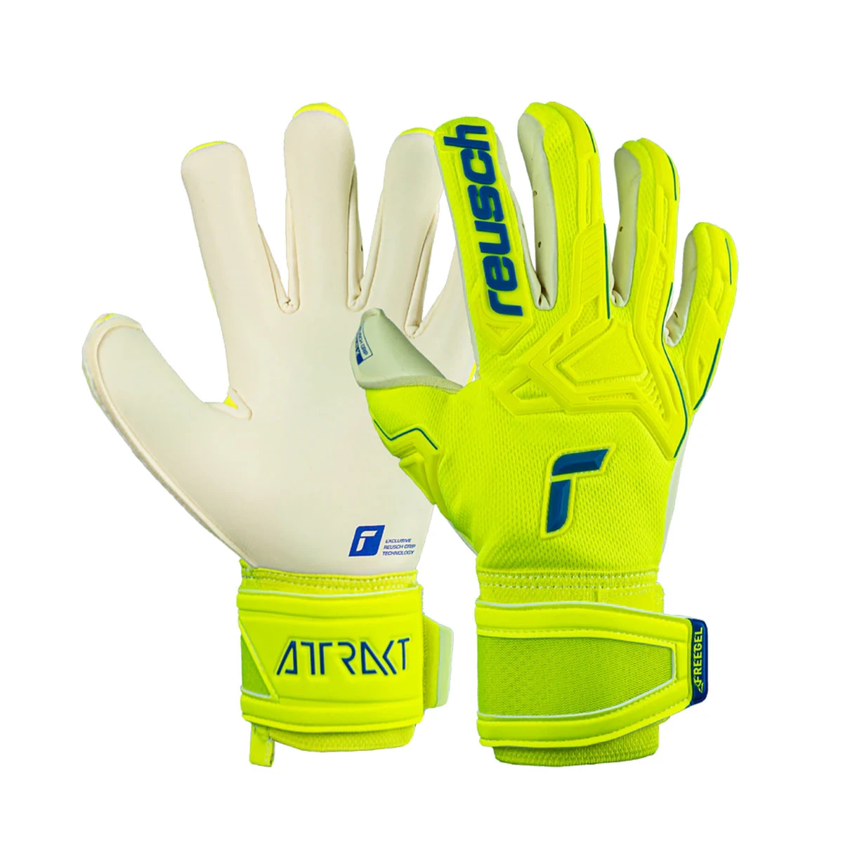 Reusch Attrakt Freegel Gold X Glove (Yellow/Blue) 3 Reusch Attrakt Freegel Gold X Glove (Yellow/Blue)