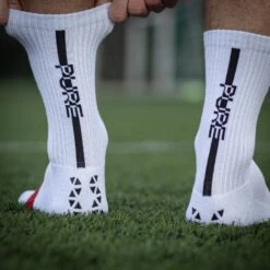 SR4U Pure Grip Socks Pro (White) -Sports-Football Apparel sr4u pure grip socks pro white 3