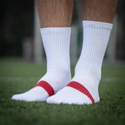 SR4U Pure Grip Socks Pro (White) -Sports-Football Apparel sr4u pure grip socks pro white 4