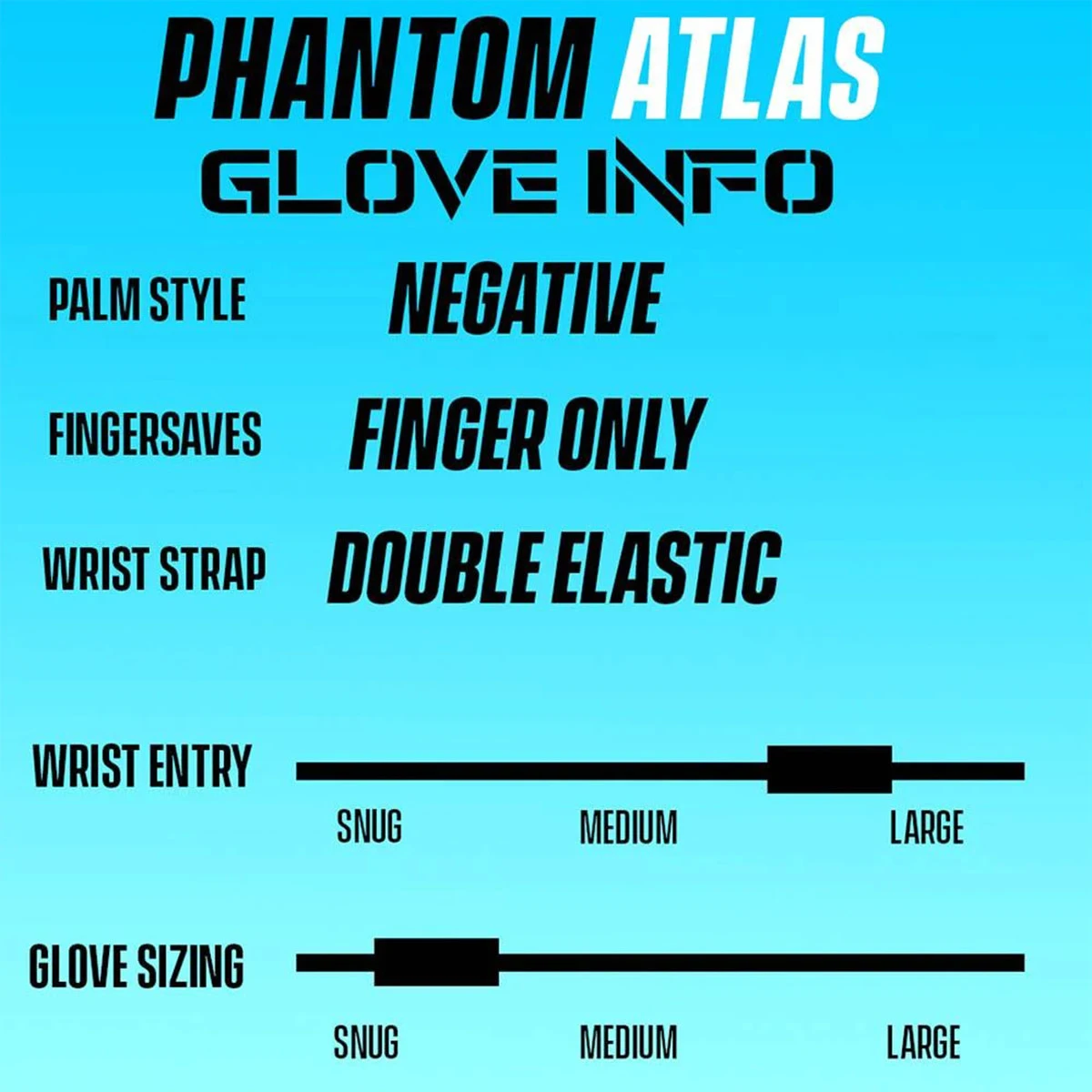 West Coast Phantom Atlas Glove (Blue/Black) 6 West Coast Phantom Atlas Glove (Blue/Black) - Image 4