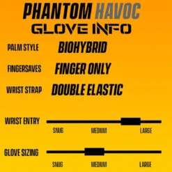 West Coast Phantom Havoc Glove (Black/Orange) 7 West Coast Phantom Havoc Glove (Black/Orange) -Sports-Football Apparel west coast phantom havoc glove black orange 2